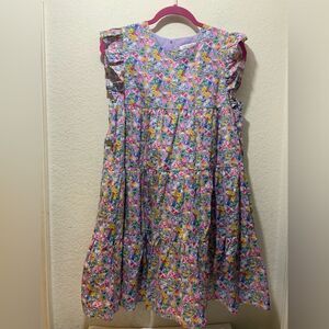 Free the Roses 100 % Floral Print babydoll fully lined dress size S